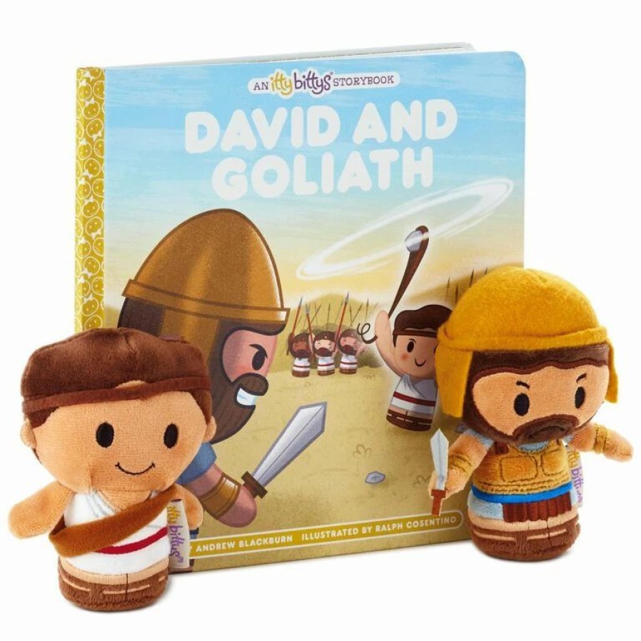 Itty Bittys® * | Hallmark Itty Bittys David And Goliath Plush And Storybook Set