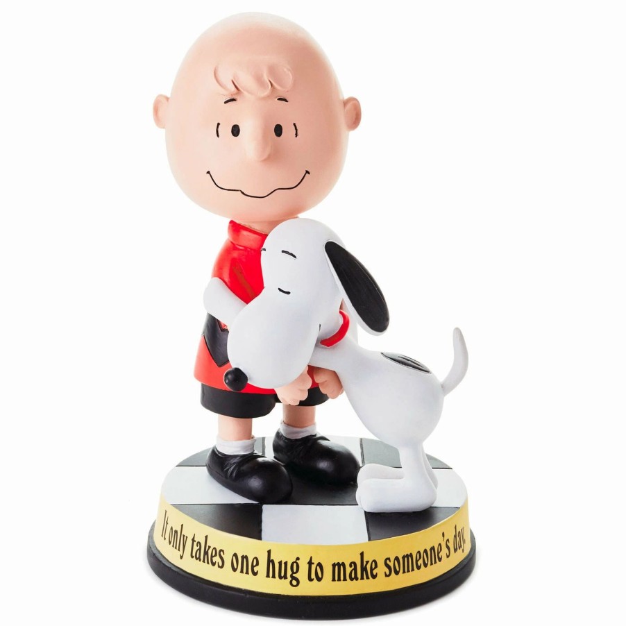 Collectibles Figurines * | Hallmark Peanuts Charlie Brown And Snoopy It Only Takes One Hug Figurine