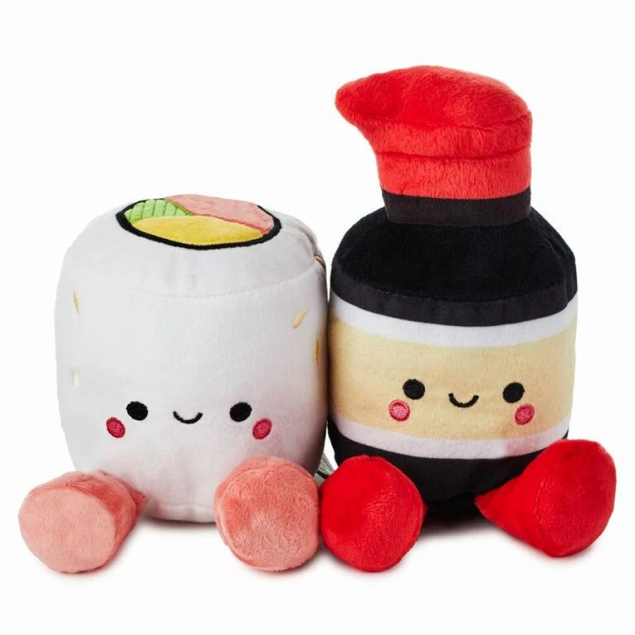 Classic Stuffed Animals * | Hallmark Better Together Sushi And Soy Sauce Magnetic Plush, 5.25