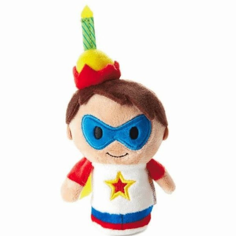 Stuffed Plush * | Hallmark Itty Bittys Birthday Boy Hero Stuffed Plush