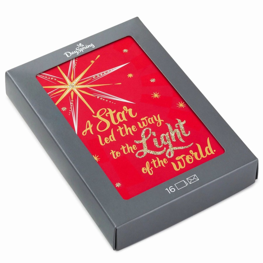 Cards & Boxed Christmas Cards * | Hallmark A Star Led The Way Religious Boxed Christmas Cards, Pack Of 16