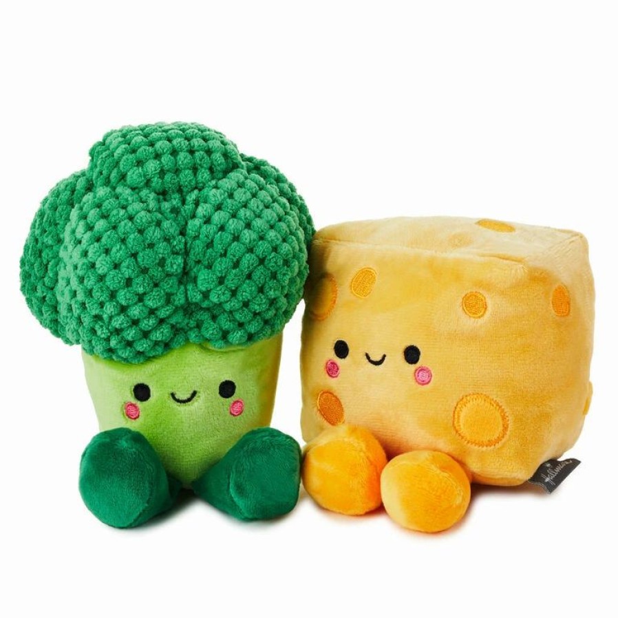 Classic Stuffed Animals * | Hallmark Better Together Broccoli And Cheese Magnetic Plush, 5.75