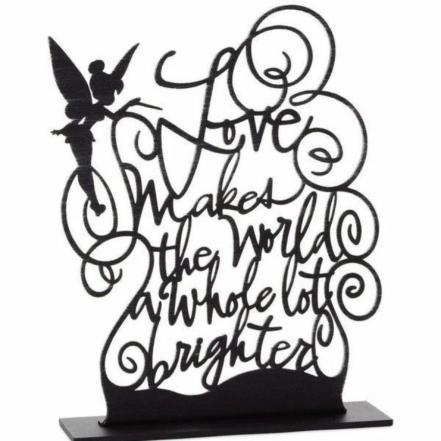 Collectibles Figurines * | Hallmark Disney Tinker Bell Brighter World Metal Quote Figurine