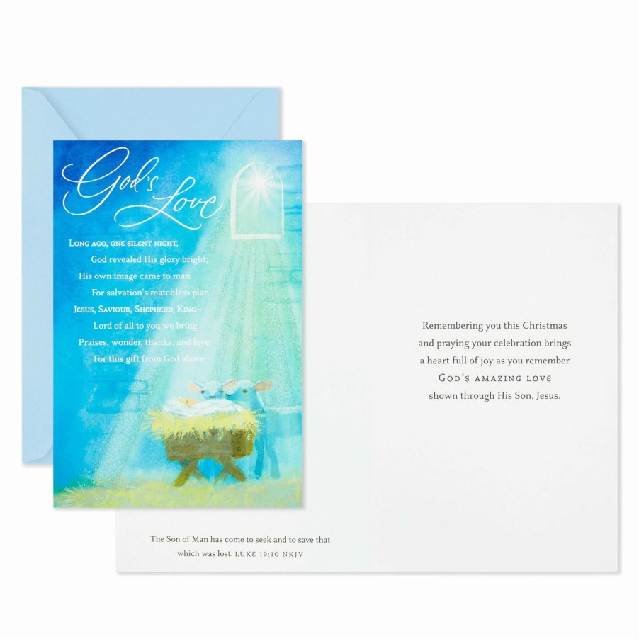 Cards & Boxed Christmas Cards * | Hallmark God'S Love Religious Boxed Christmas Cards, Pack Of 16