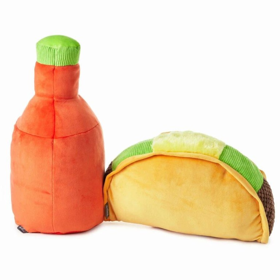 Classic Stuffed Animals * | Hallmark Large Better Together Taco And Hot Sauce Magnetic Plush, 16