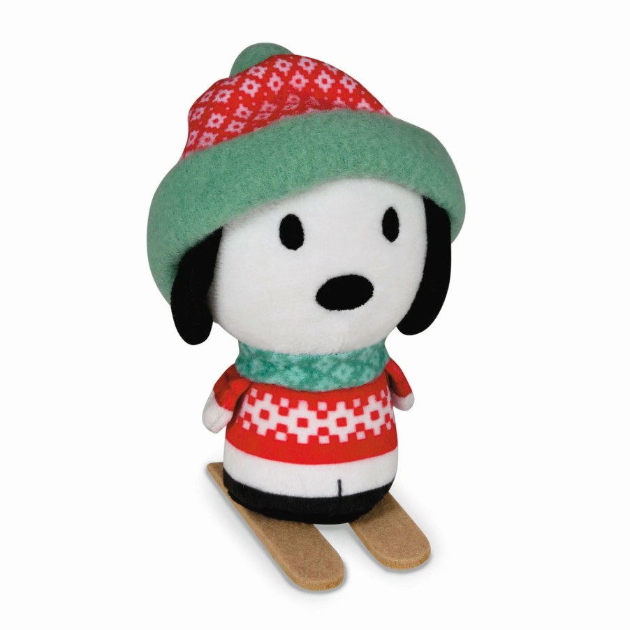 Stuffed Plush * | Hallmark Itty Bittys Peanuts Ski Lodge Snoopy Plush