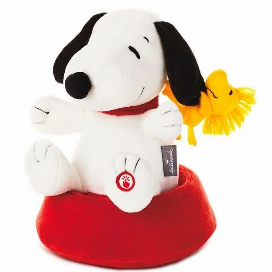 Collectibles Figurines * | Peanuts Silly Spinning Snoopy Stuffed Animal With Sound And Motion