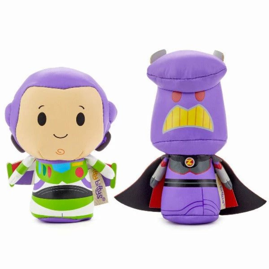 Stuffed Plush * | Hallmark Itty Bittys Disney/Pixar Toy Story Buzz Lightyear And Emperor Zurg Plush, Set Of 2