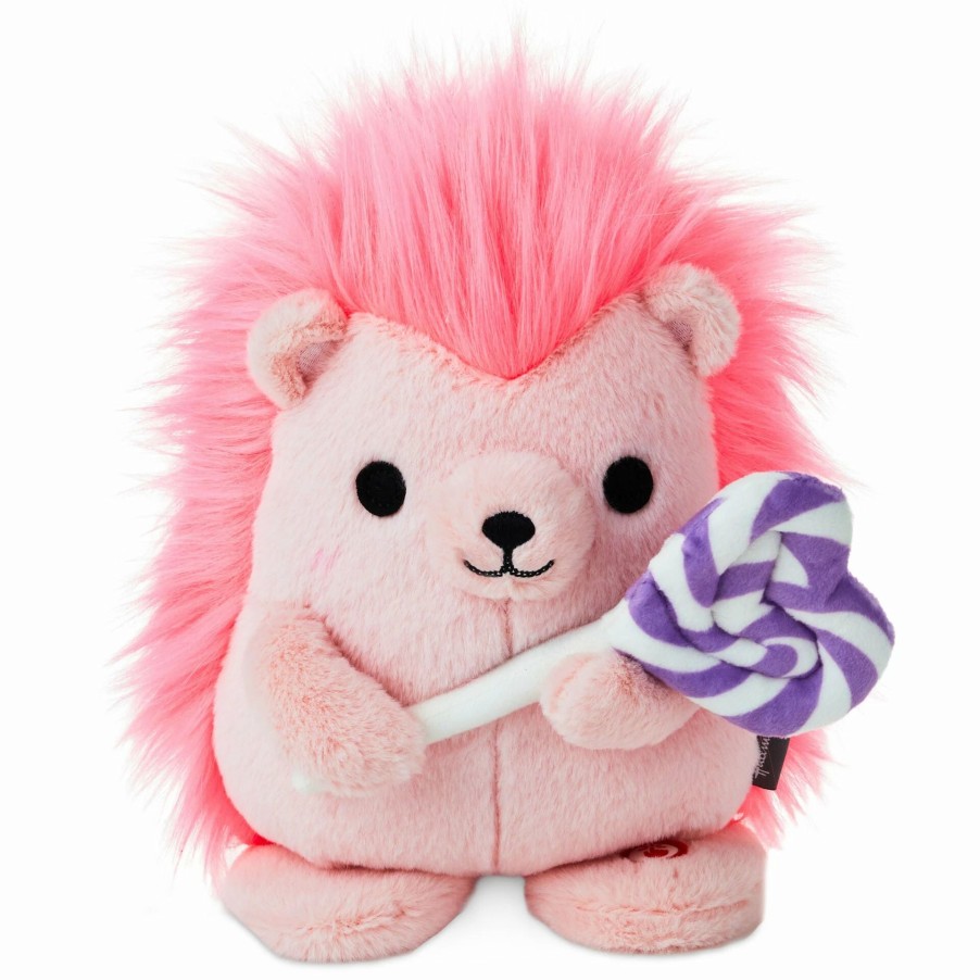 Stuffed Plush * | Hallmark Sweet Treat Hedgehog Singing Stuffed Animal With Motion, 8