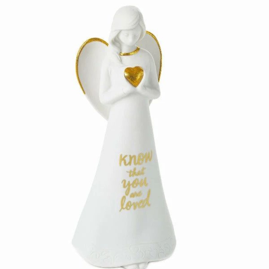 Collectibles Figurines * | Hallmark Know That You Are Loved Angel Figurine, 8.25