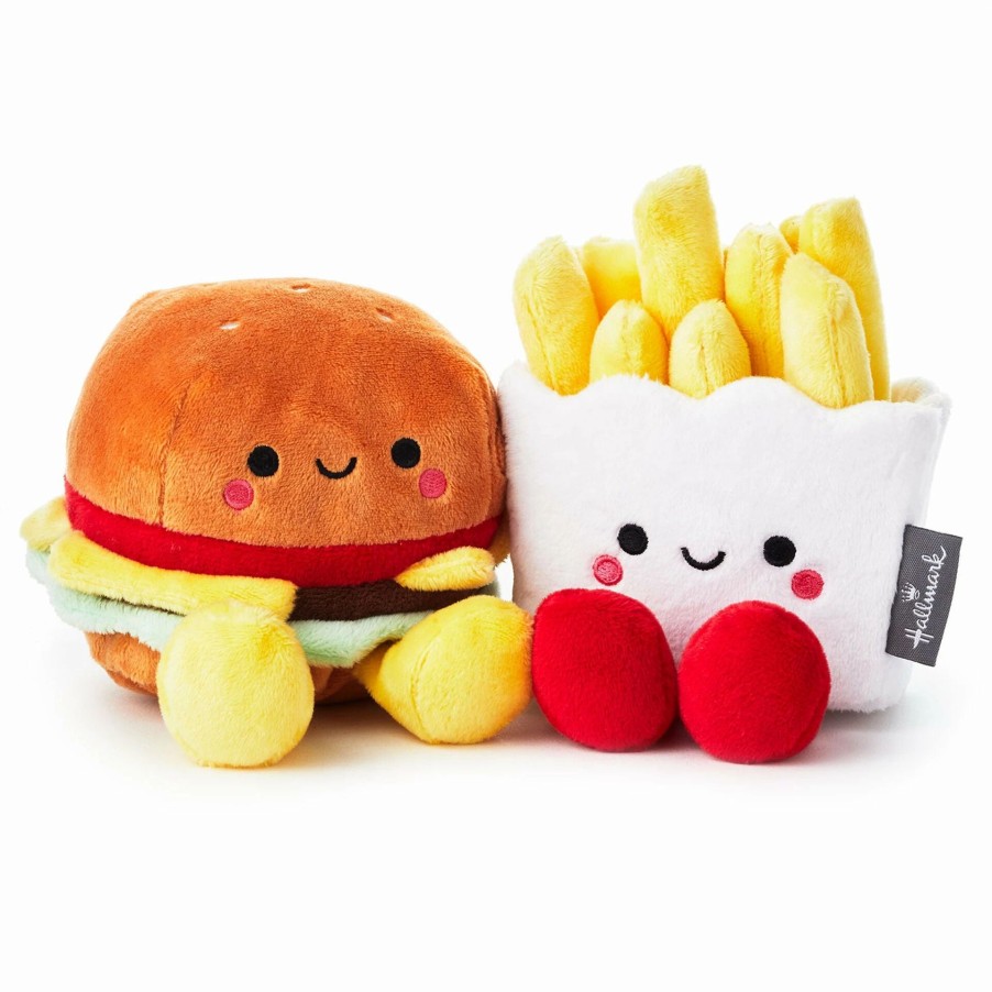 Stuffed Plush * | Hallmark Better Together Burger And Fries Magnetic Plush, 5