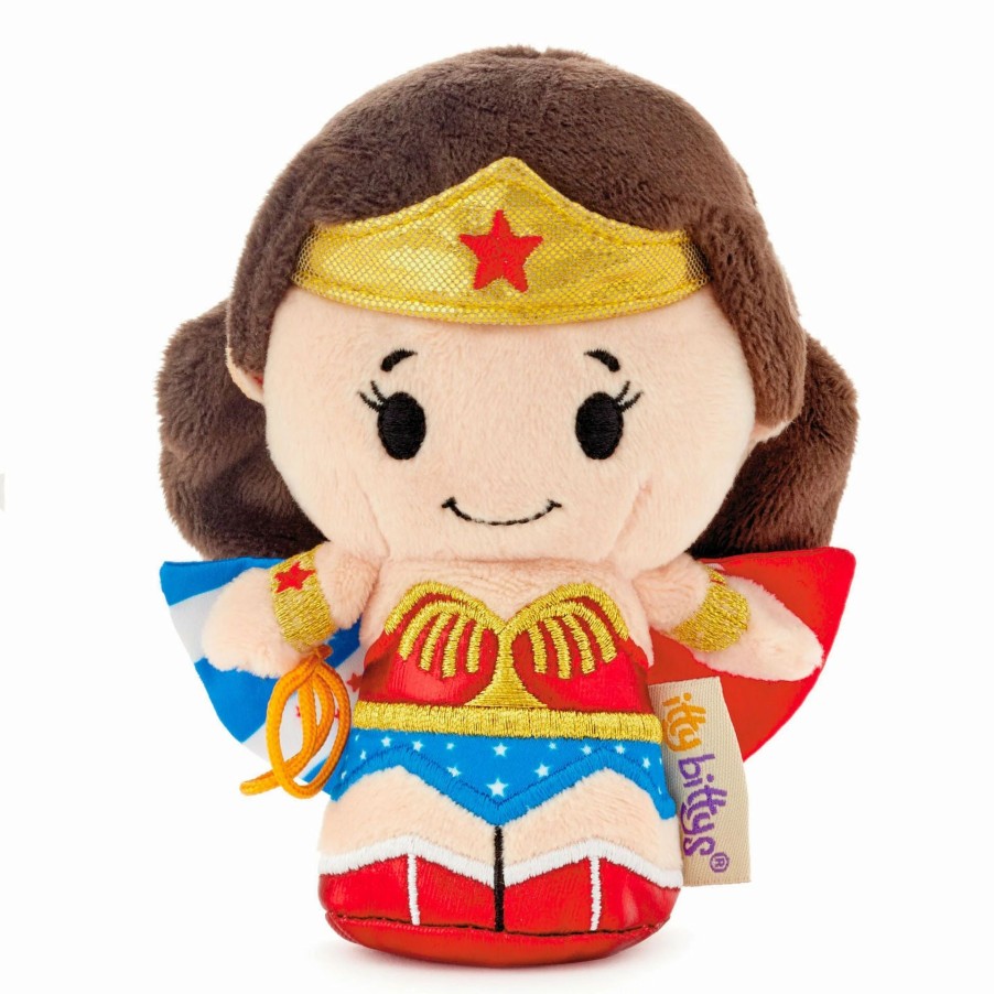 Stuffed Plush * | Hallmark Itty Bittys Dc The New Adventures Of Wonder Woman Lynda Carter Plush