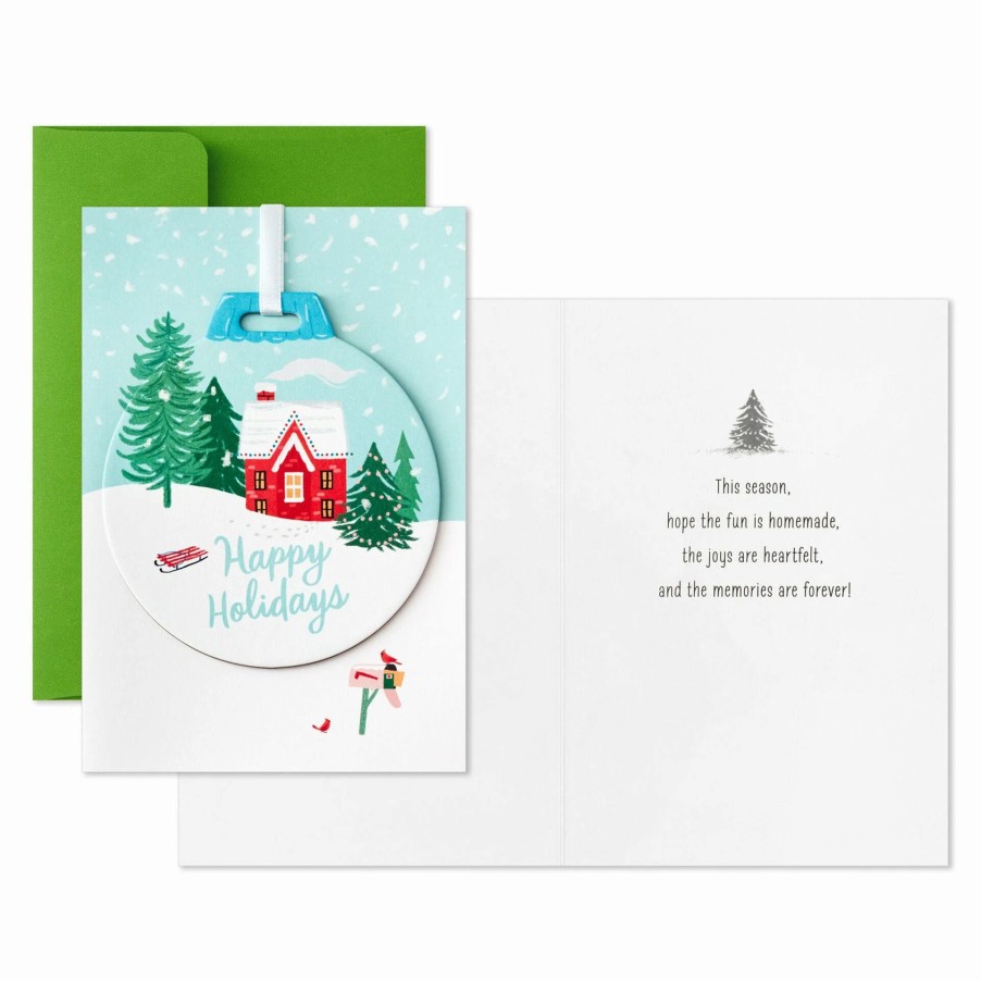 Cards & Boxed Christmas Cards * | Hallmark Heartfelt Home Boxed Christmas Cards With Detachable Ornaments, Pack Of 10