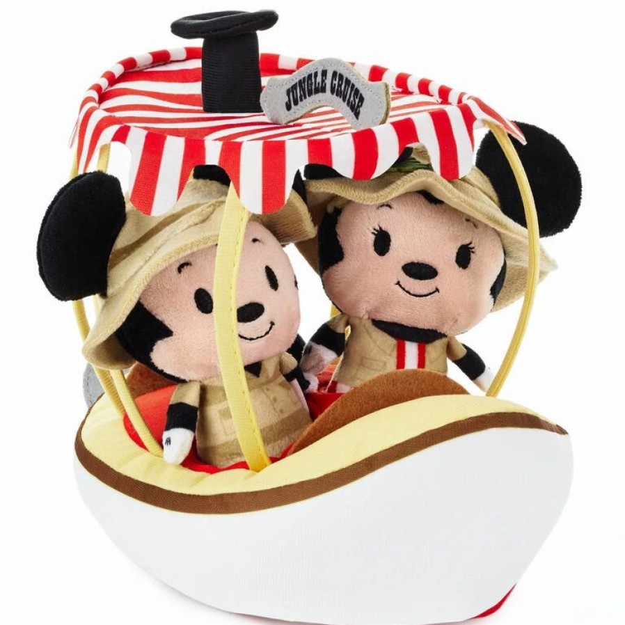 Itty Bittys® * | Hallmark Itty Bittys Walt Disney World 50Th Anniversary Jungle Cruise Mickey And Minnie Plush, Set Of 3