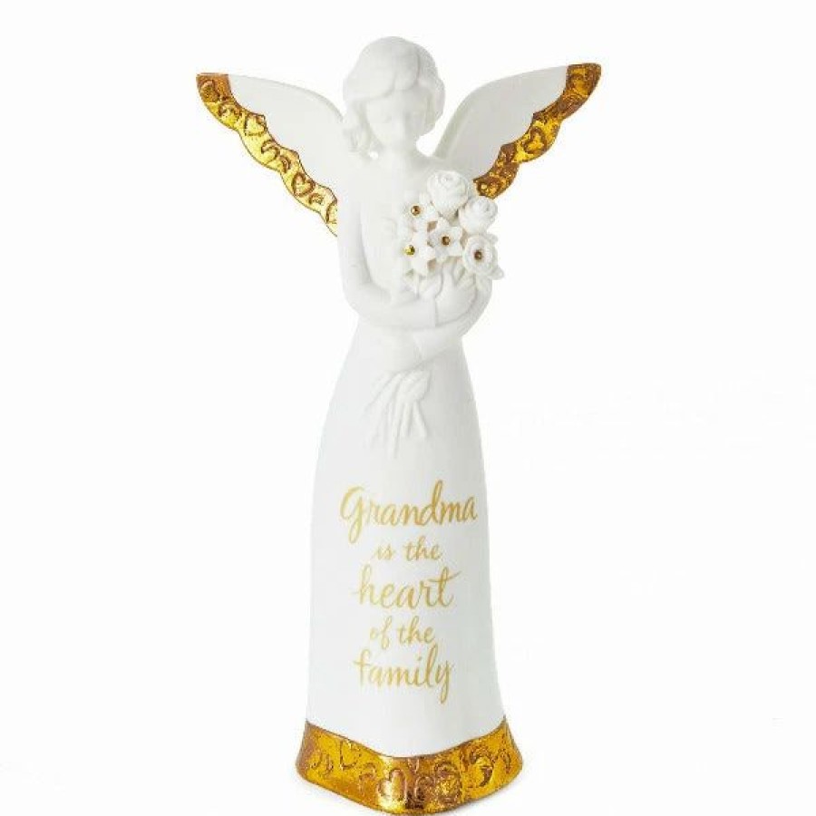 Collectibles Figurines * | Hallmark Heart Of The Family Angel Figurine For Grandma, 8.5