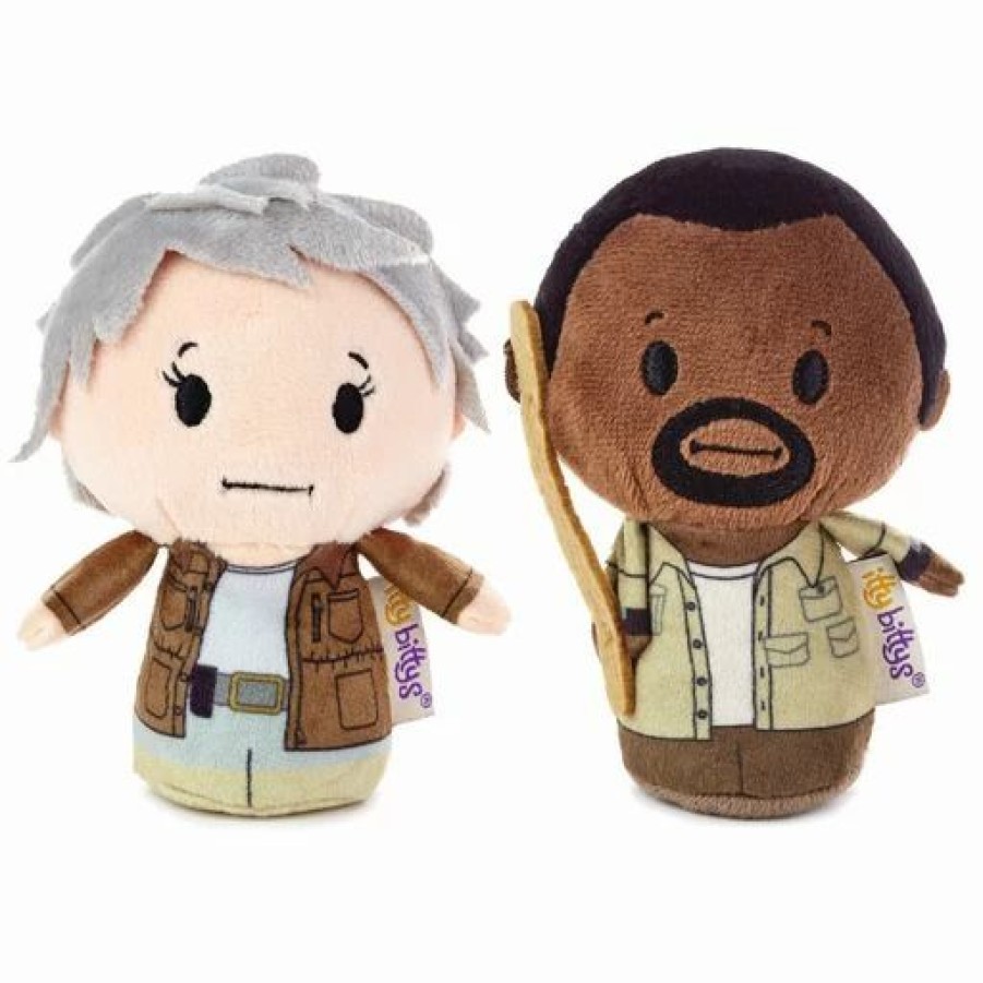 Stuffed Plush * | Hallmark Itty Bittys The Walking Dead Morgan And Carol