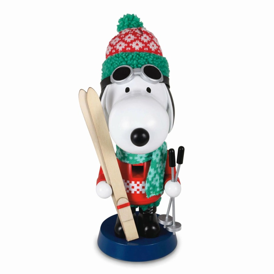 Collectibles Figurines * | Hallmark Peanuts Ski Lodge Snoopy Holiday Nutcracker Figurine, 9