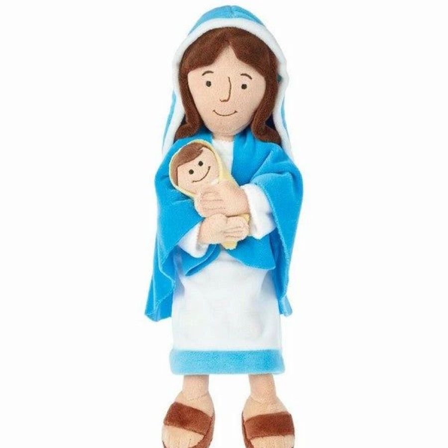 Stuffed Plush * | Hallmark Mother Mary Holding Baby Jesus Stuffed Doll