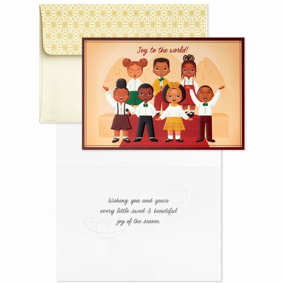 Cards & Boxed Christmas Cards * | Hallmark Joyful Children'S Choir Boxed Christmas Cards, Pack Of 16