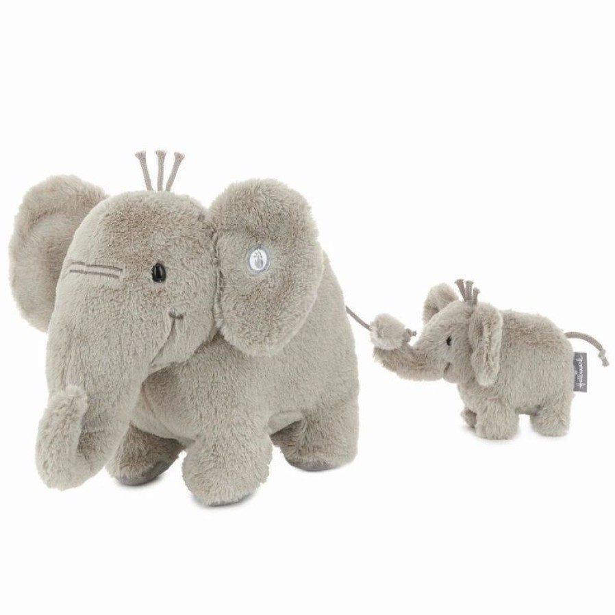 Interactive Stuffed Animals * | Hallmark Big And Little Elephant Singing Stuffed Animals With Motion, 8