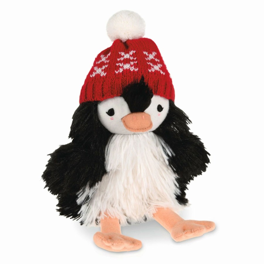 Stuffed Plush * | Hallmark Mini Moptops Fluffy Penguin Holiday Plush, 8.5