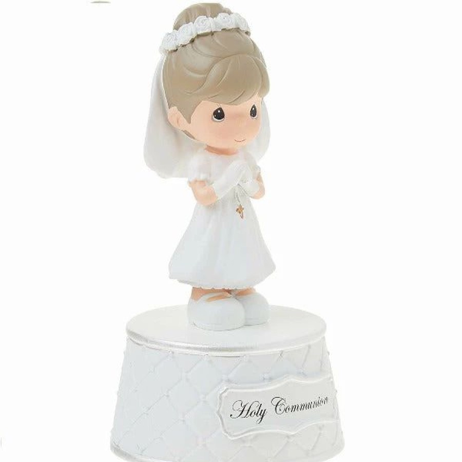 Collectibles Figurines * | Precious Moments Holy Communion Music Box, Plays: The Lord'S Prayer