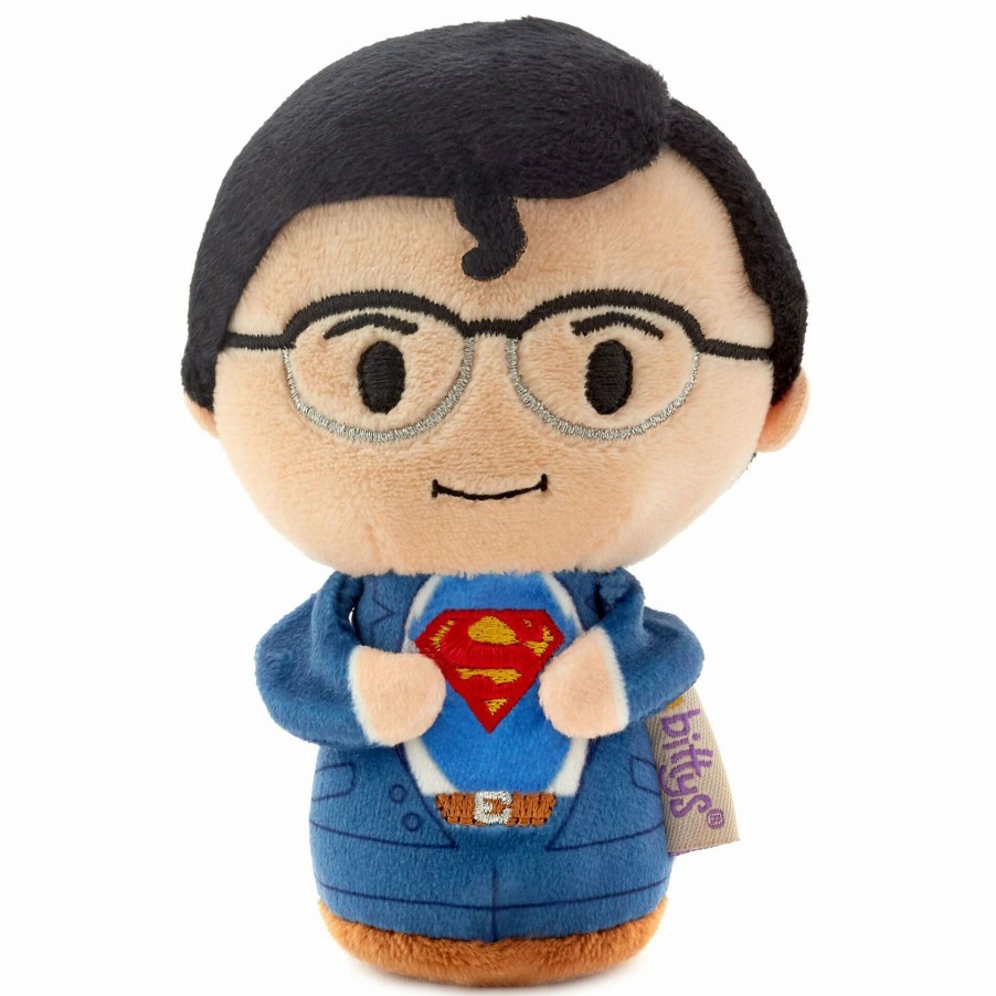 Stuffed Plush * | Hallmark Itty Bittys Dc Clark Kent Reveal Superman Plush