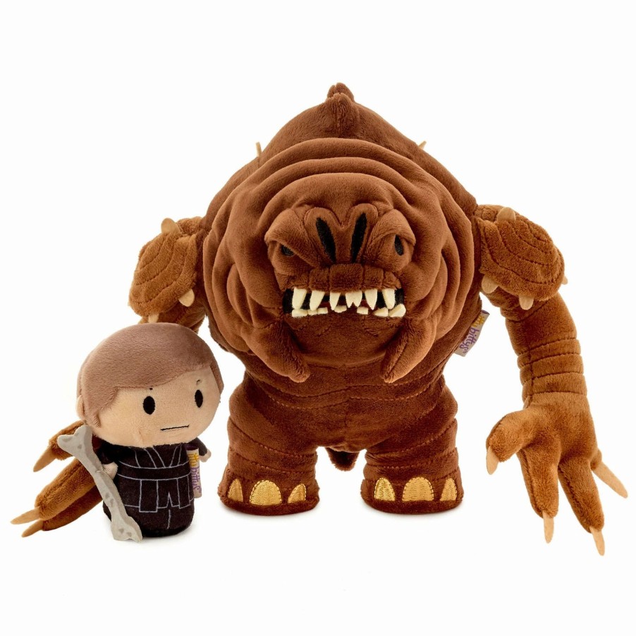 Stuffed Plush * | Hallmark Itty Bittys Star Wars: Return Of The Jedi Luke Skywalker And Rancor Plush Collector Set Of 2