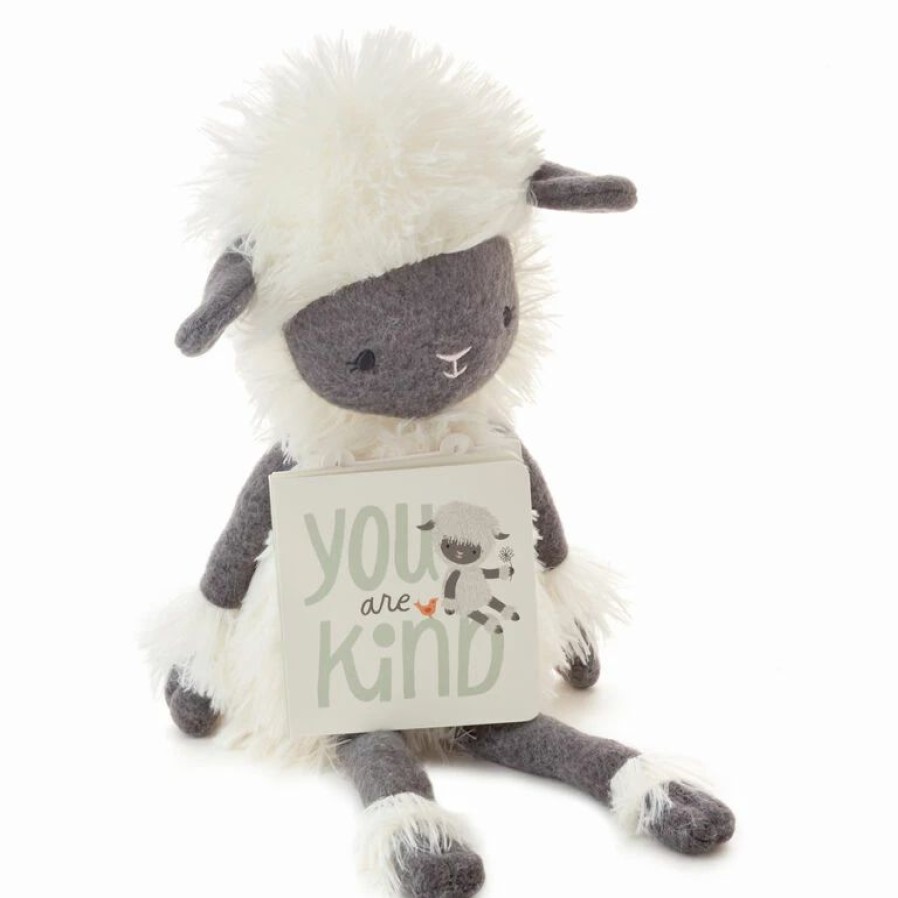 Classic Stuffed Animals * | Hallmark Moptops Highland Sheep Stuffed Animal With You Are Kind Board Book