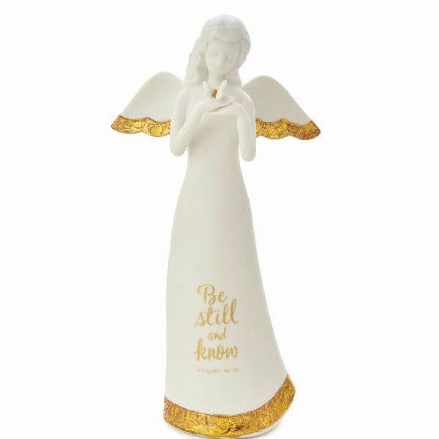 Collectibles Figurines * | Hallmark Be Still And Know Angel Figurine, 8.75