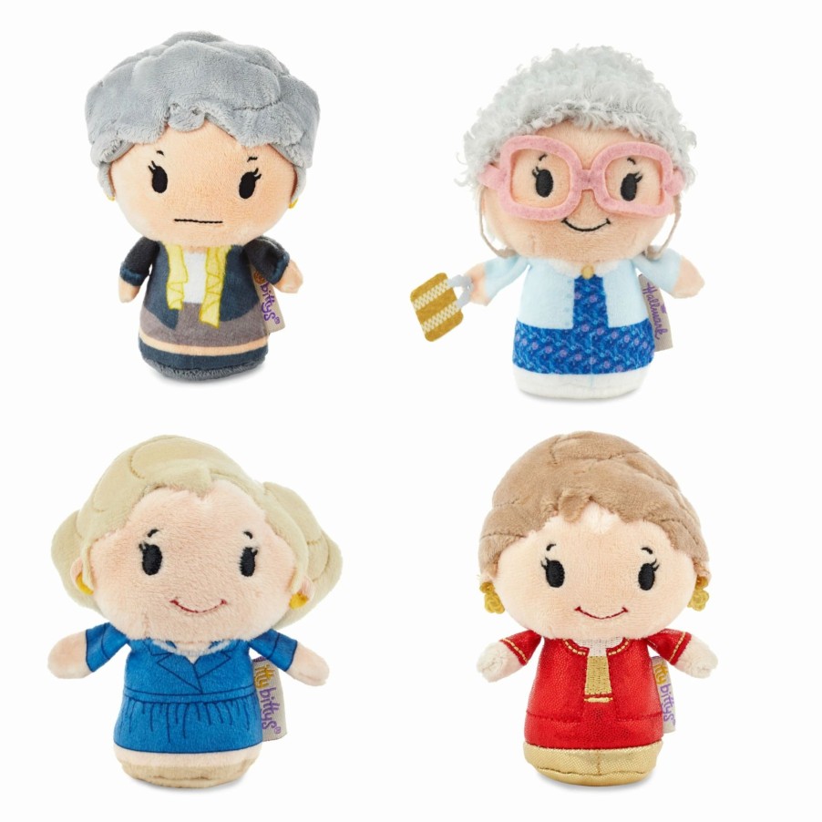 Stuffed Plush * | Hallmark Itty Bittys Golden Girls Dorothy, Sophia, Rose, Blanche Set Of 4