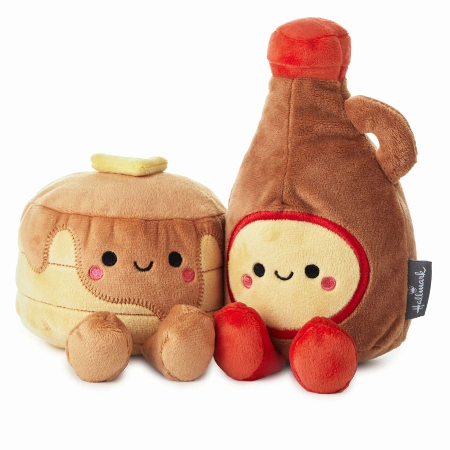 Stuffed Plush * | Hallmark Better Together Pancakes And Syrup Magnetic Plush, 7