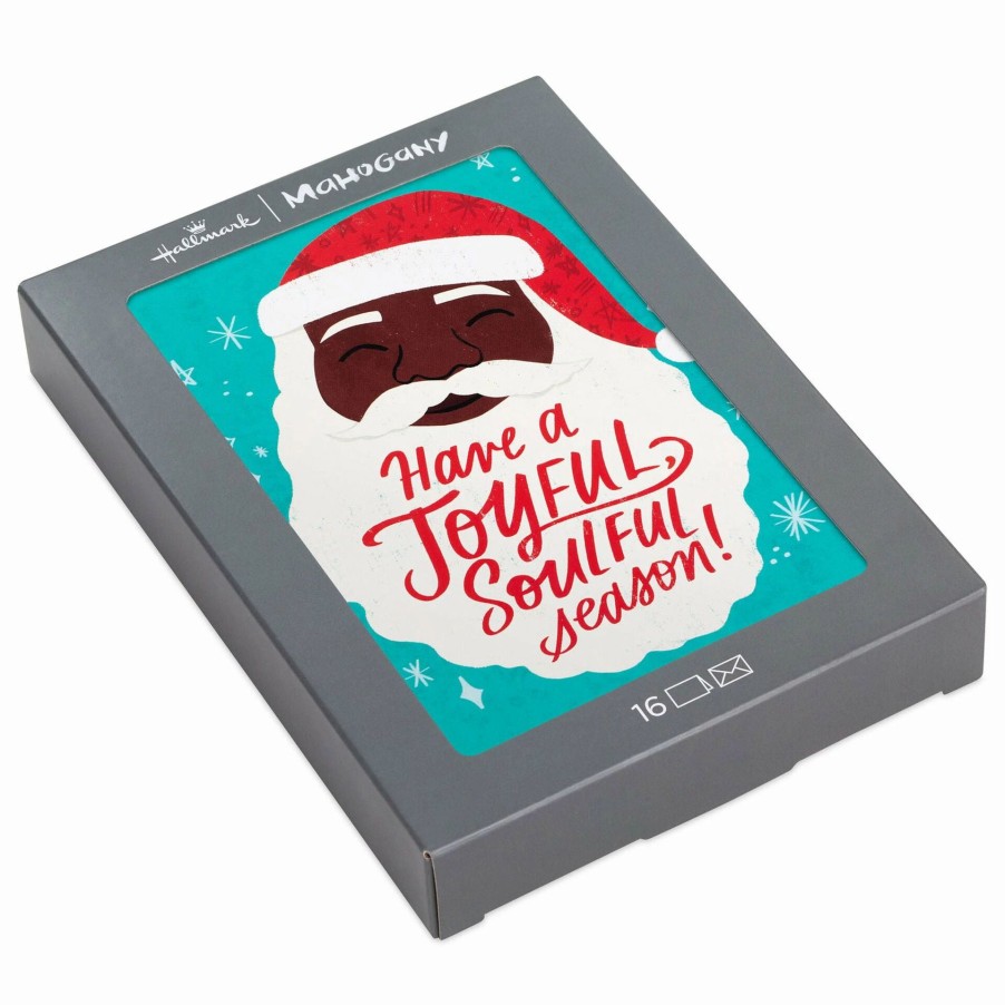 Cards & Boxed Christmas Cards * | Hallmark Jolly Santa Boxed Christmas Cards, Pack Of 16