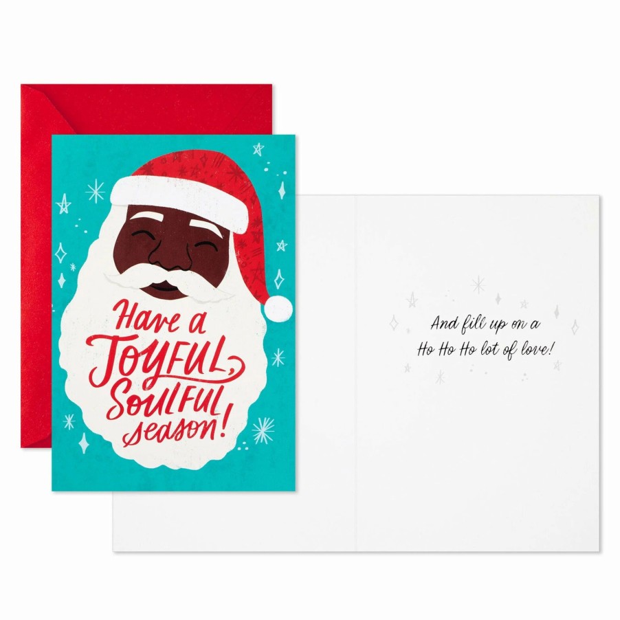 Cards & Boxed Christmas Cards * | Hallmark Jolly Santa Boxed Christmas Cards, Pack Of 16