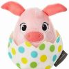 Stuffed Plush * | Hallmark Easter Egg Pig Zip-Along Plush