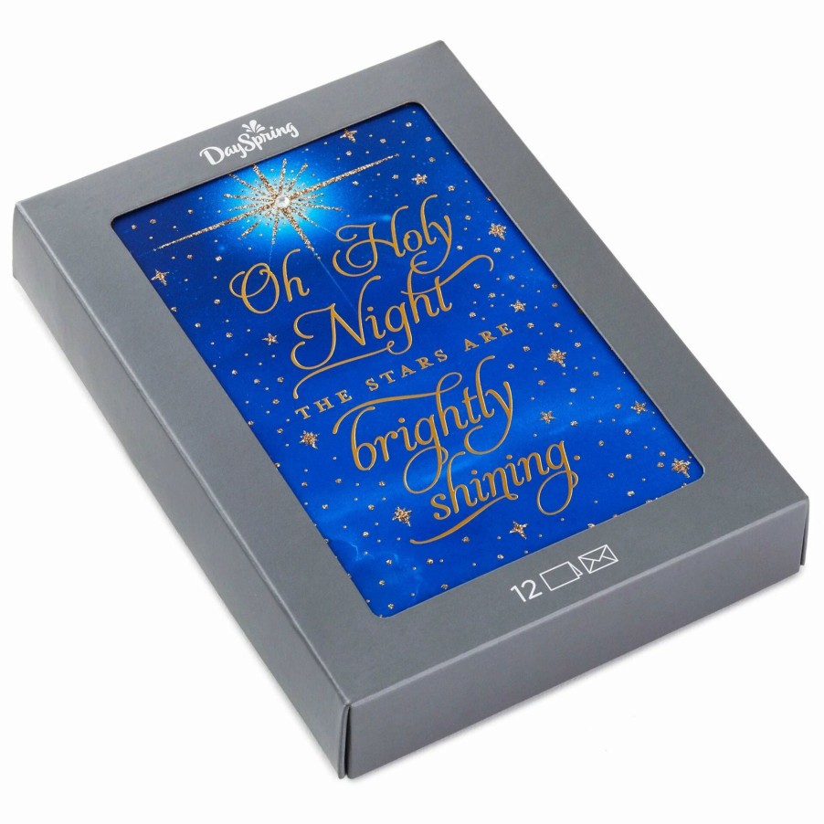 Cards & Boxed Christmas Cards * | Hallmark Oh Holy Night Religious Boxed Christmas Cards, Pack Of 12