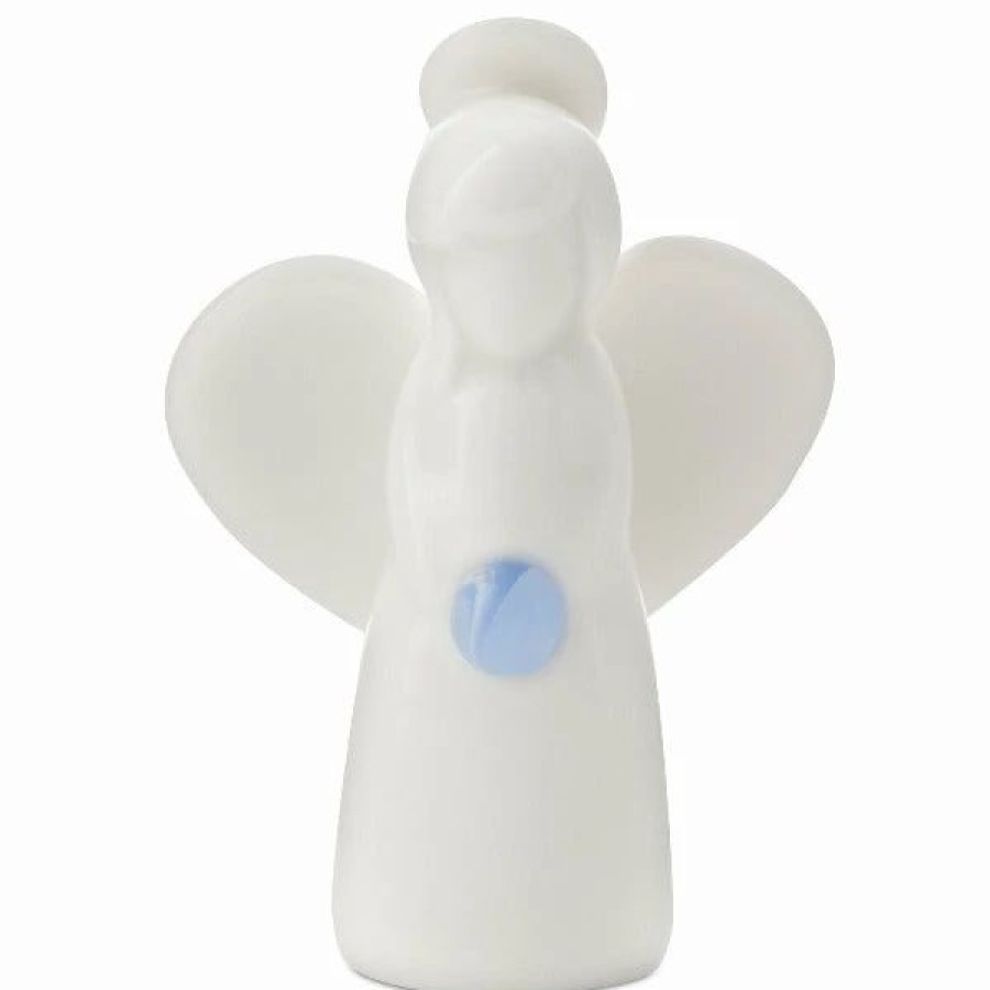 Collectibles Figurines * | Hallmark Blue Lace Agate Angel Of Peace Mini Angel Figurine, 2