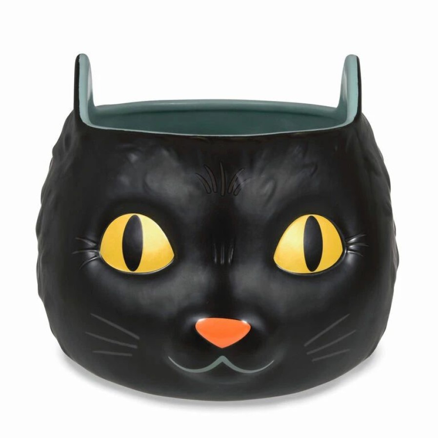 Seasonal Decor * | Hallmark Black Cat Glow-In-The-Dark Bowl