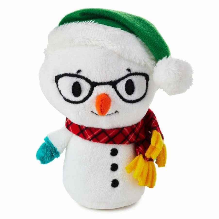 Stuffed Plush * | Hallmark Itty Bittys Snowman Talking Plush