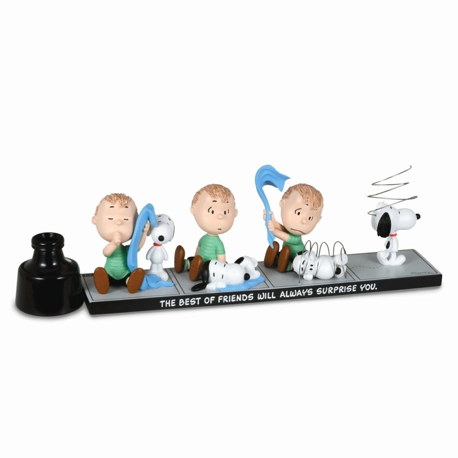 Collectibles Figurines * | Hallmark The Peanuts Gallery Best Friends Linus And Snoopy Limited Edition Figurine