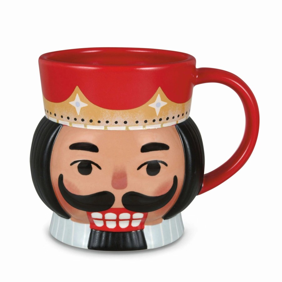 Collectibles Figurines * | Hallmark Sculpted Nutcracker Christmas Mug, 24 Oz.