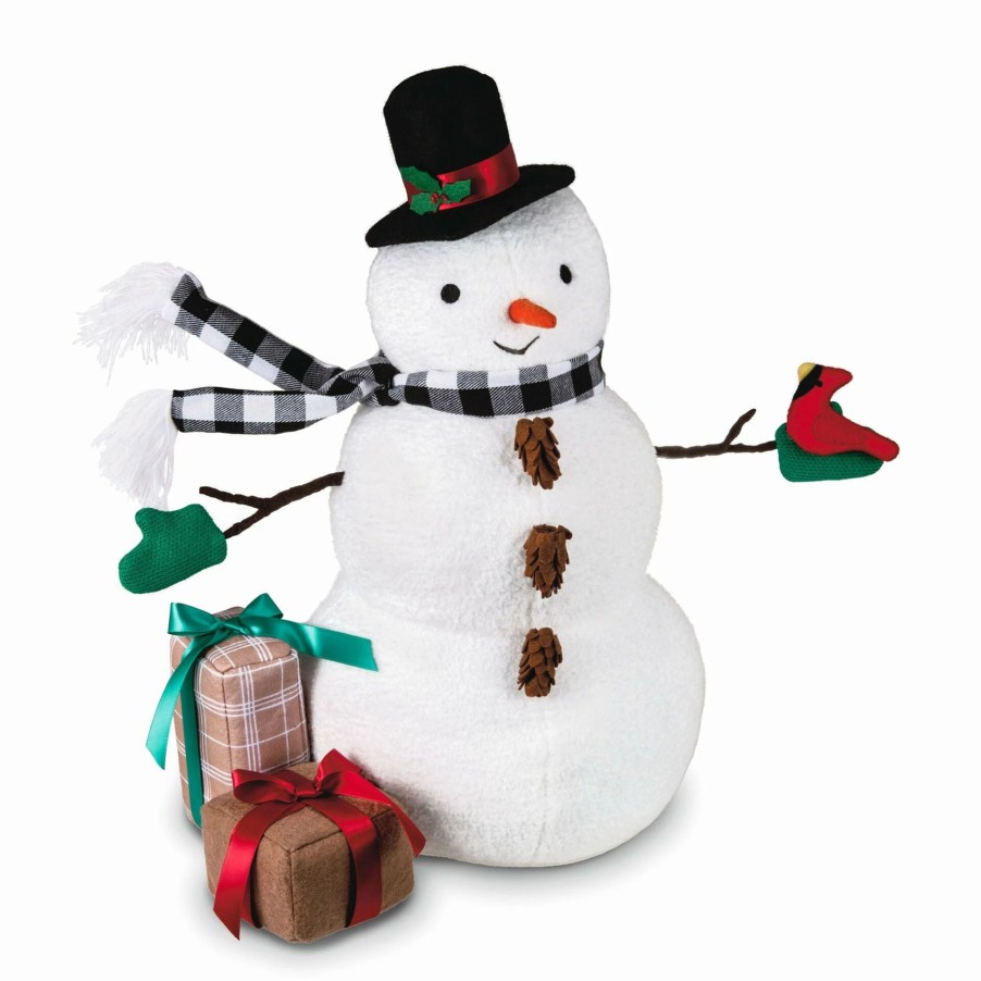 Collectibles Figurines * | Hallmark Snowman And Gifts Mixed Materials Figurine, 17.25