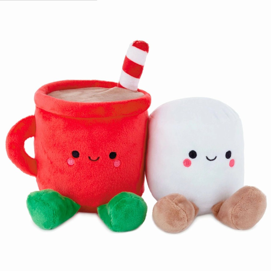 Stuffed Plush * | Hallmark Better Together Hot Cocoa And Marshmallow Magnetic Plush, 5