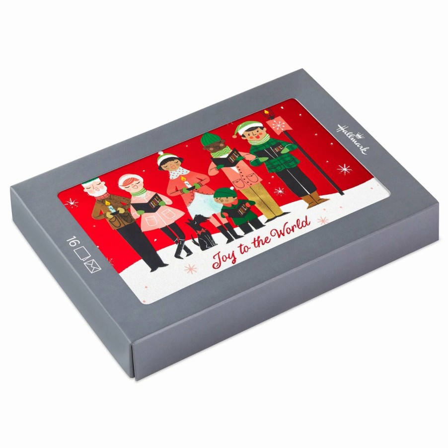 Cards & Boxed Christmas Cards * | Hallmark Joyful Carolers Boxed Christmas Cards, Pack Of 16