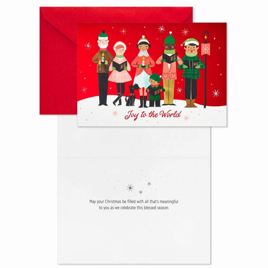 Cards & Boxed Christmas Cards * | Hallmark Joyful Carolers Boxed Christmas Cards, Pack Of 16