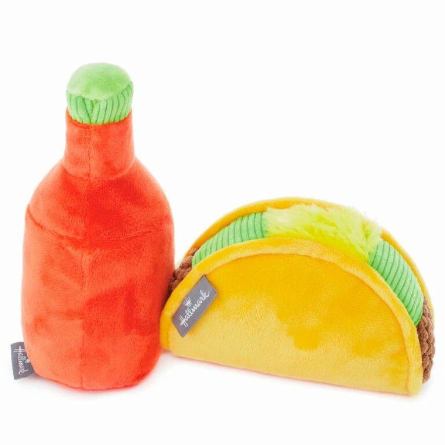 Classic Stuffed Animals * | Hallmark Better Together Taco And Hot Sauce Magnetic Plush, 5