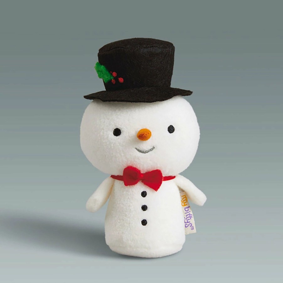 Stuffed Plush * | Hallmark Itty Bittys 20Th Anniversary Snowman Plush With Sound