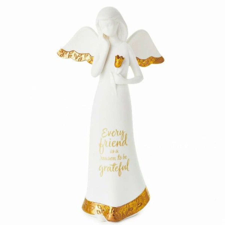 Collectibles Figurines * | Hallmark A Reason To Be Grateful Friendship Angel Figurine, 8.5