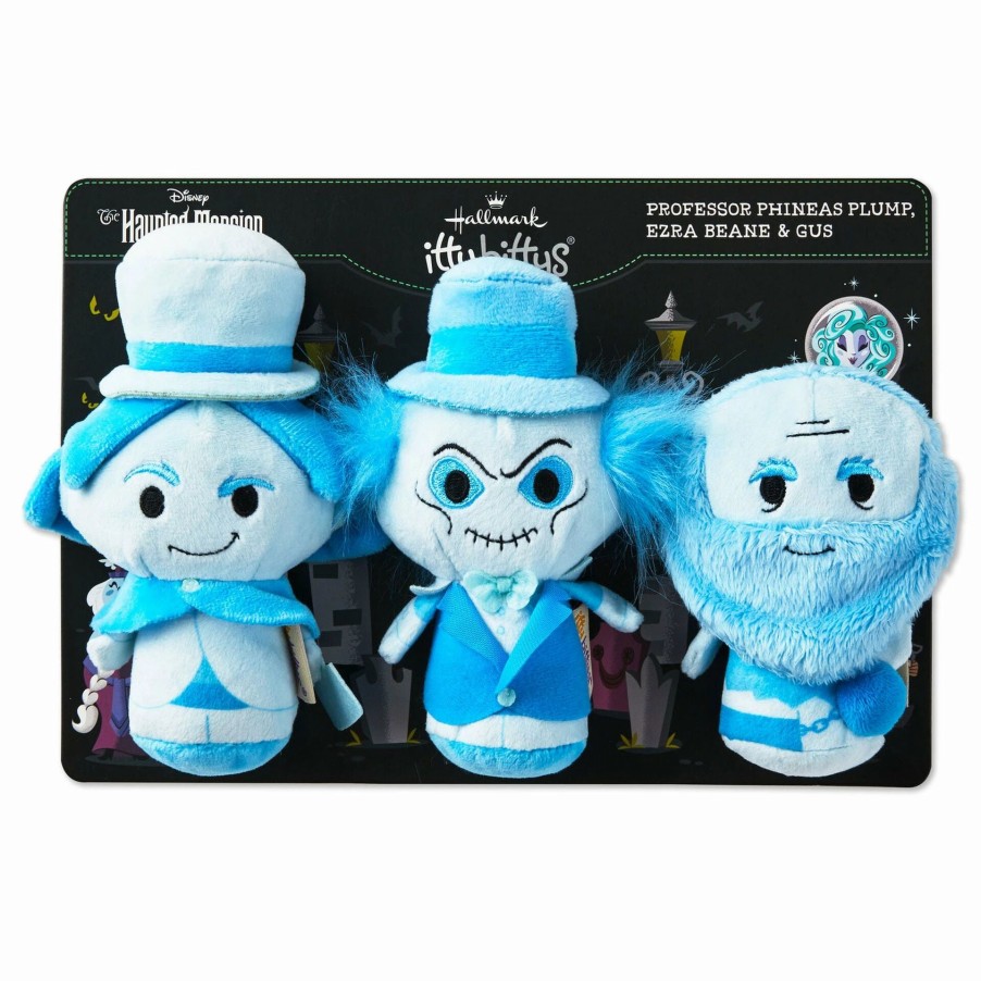 Stuffed Plush * | Hallmark Itty Bittys Disney The Haunted Mansion Ghosts Glow-In-The-Dark Plush, Set Of 3