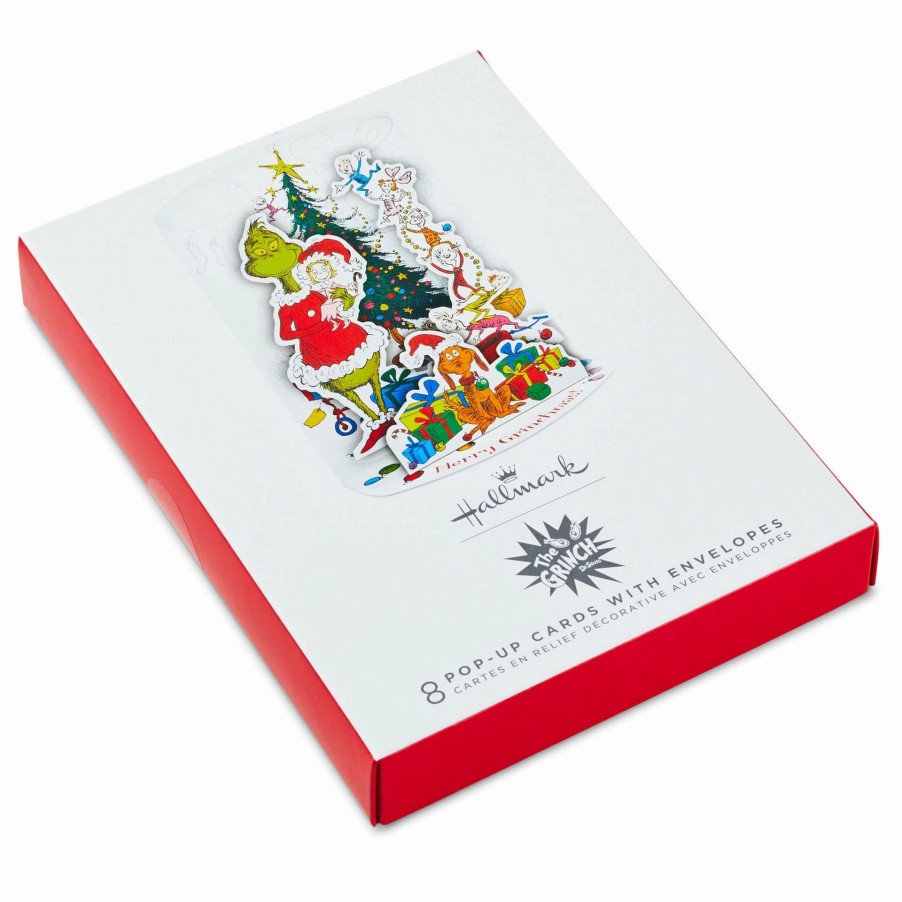 Cards & Boxed Christmas Cards * | Hallmark Dr. Seuss'S How The Grinch Stole Christmas 3D Pop-Up Boxed Christmas Cards, Pack Of 8